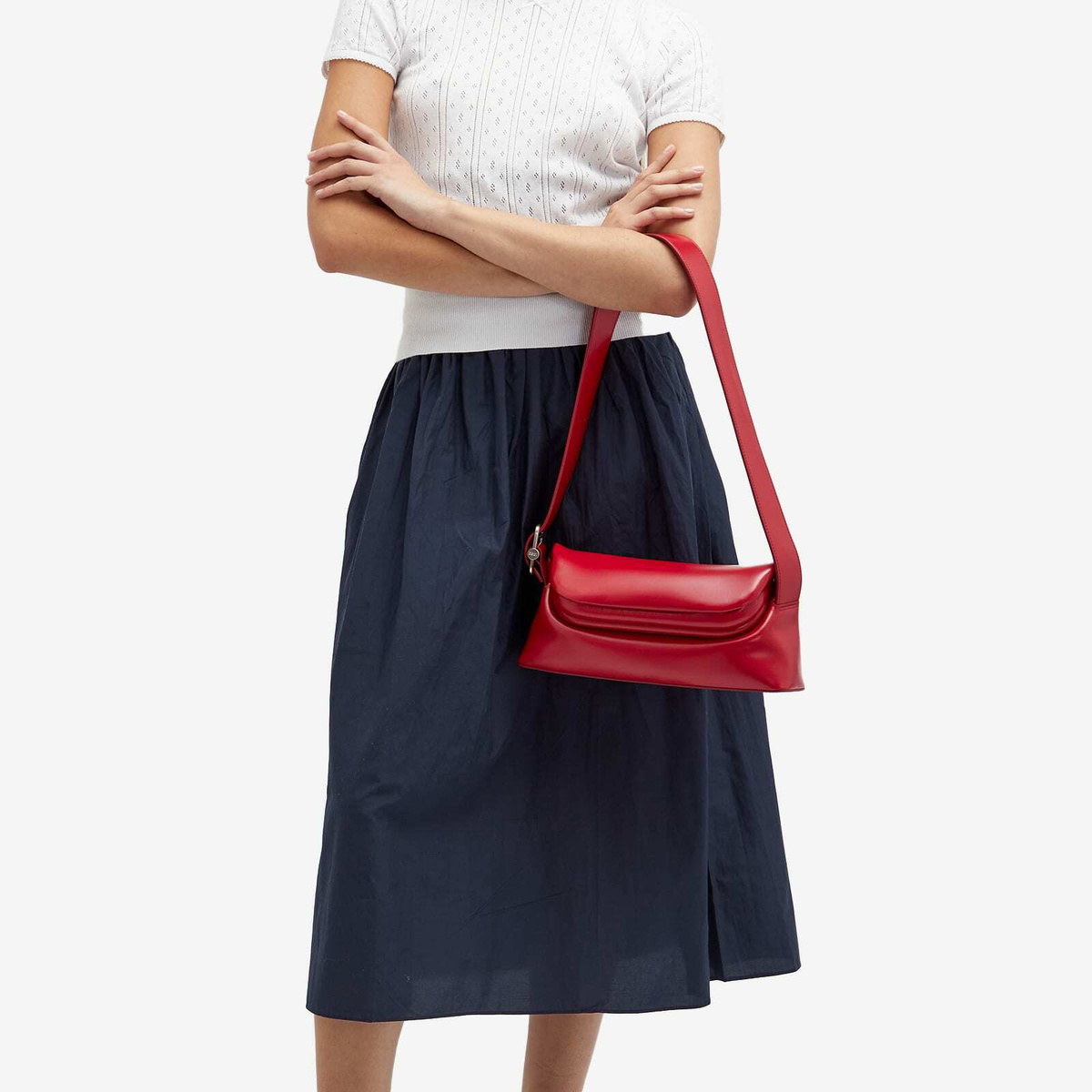 OSOI Women's Folder Brot Bag in Plum Red 
