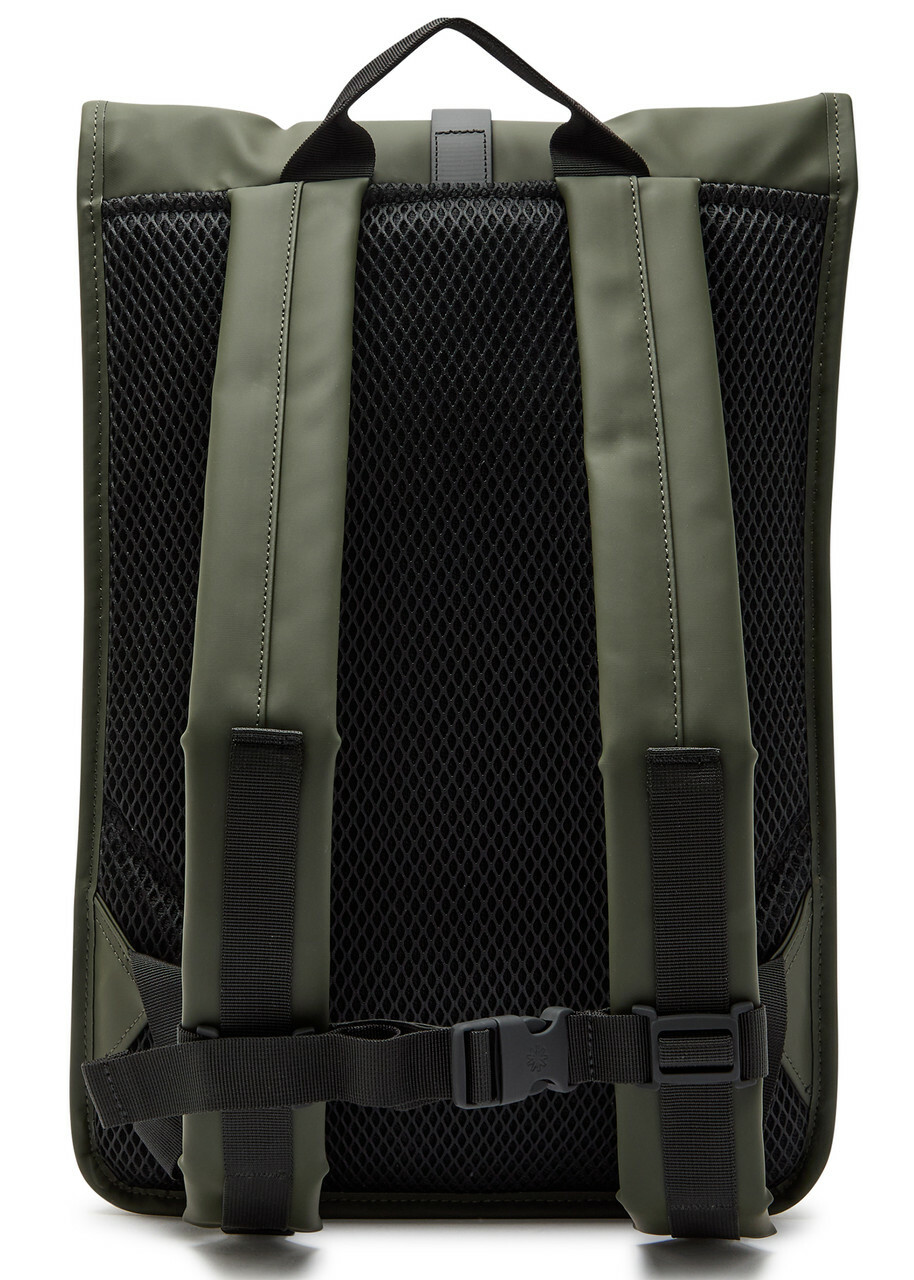 Rains Rolltop Waterproof Backpack - Green - One Size