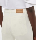 See By Chloe - Embroidered high-rise flared jeans