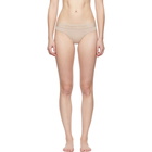 Calvin Klein Underwear Pink Tonal Logo Thong