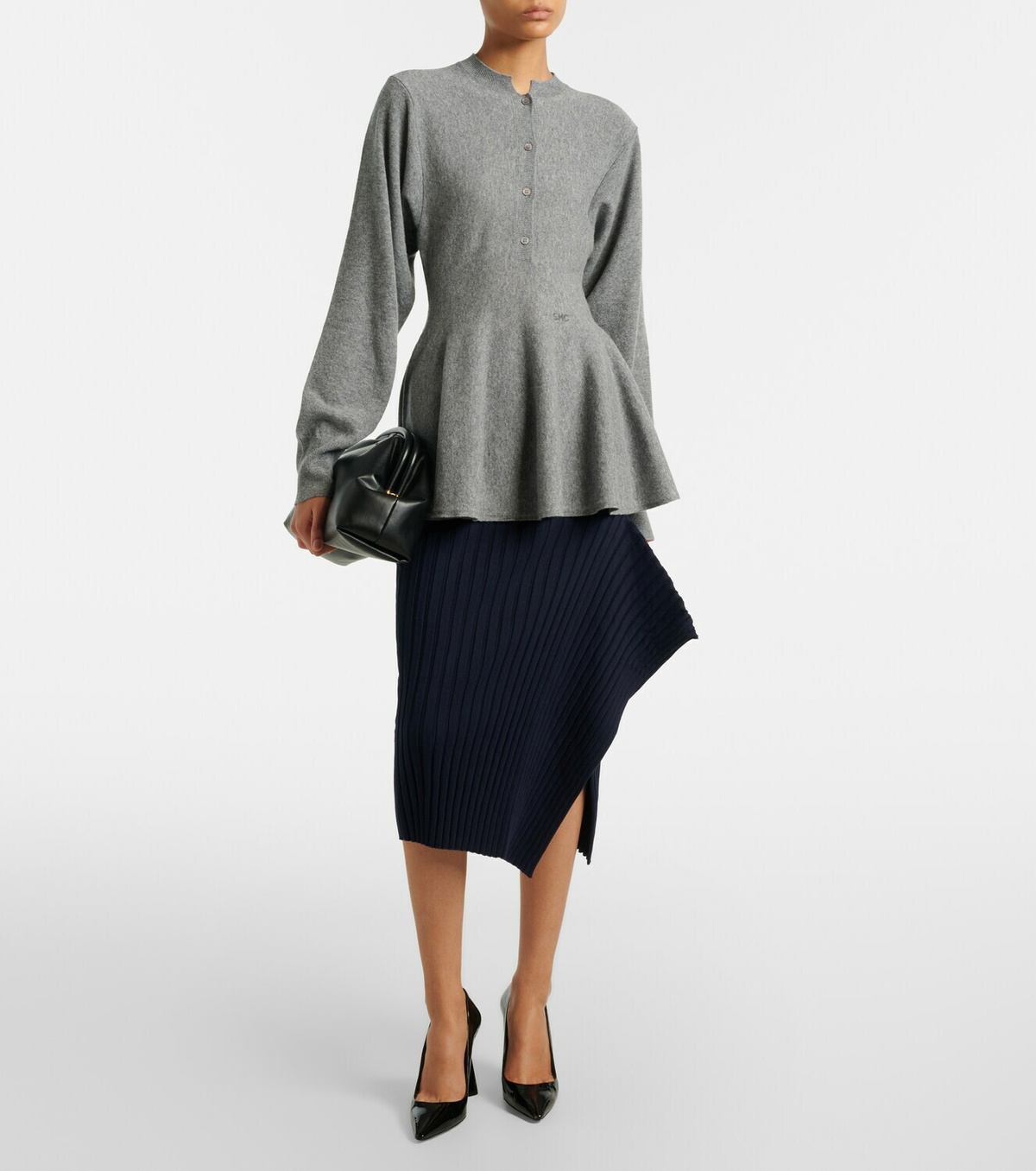 Stella McCartney Peplum virgin wool top