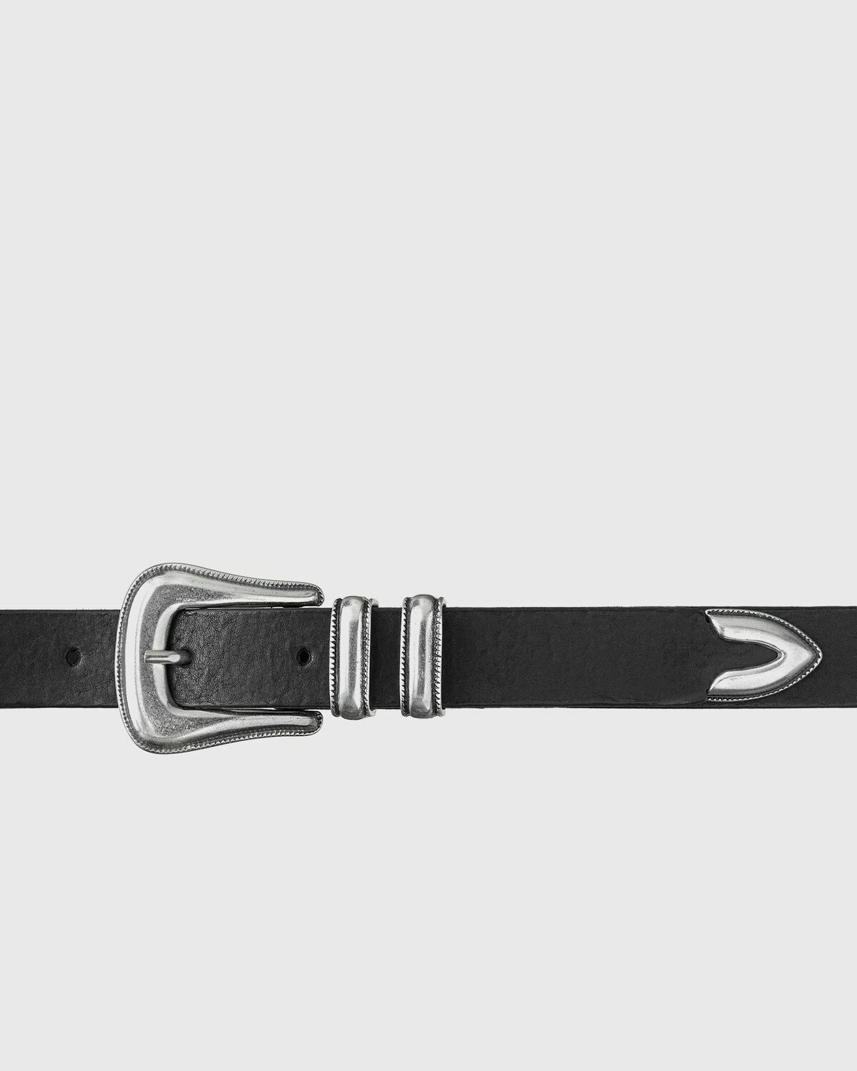 Nudie Jeans Western Silver Belt Black Men