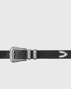 Nudie Jeans Western Silver Belt Black Men