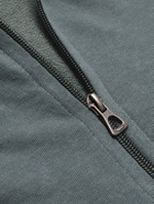 James Perse - Loopback Supima Cotton-Jersey Zip-Up Hoodie - Blue