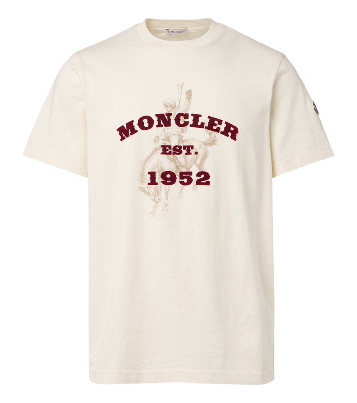 Photo: Moncler Printed cotton jersey T-shirt