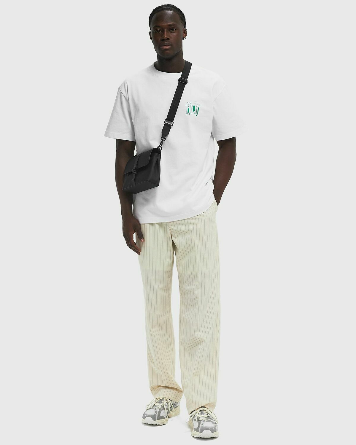 ØLÅF SMUDGE TEE White Mens Shortsleefe