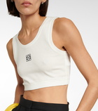 Loewe - Anagram cotton-blend crop top