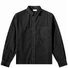 John Elliott Men's Corduroy Hemi Oversized Shirt in Black