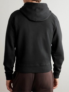 TOM FORD - Garment-Dyed Cotton-Jersey Hoodie - Black