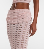 Aya Muse Draped pointelle maxi skirt