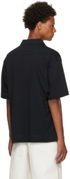 Dries Van Noten Black Heler Polo