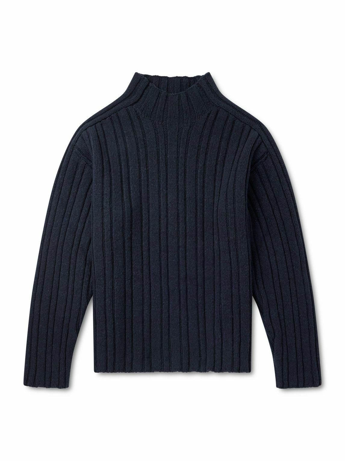 【〜11/7まで】The Row Corbin sweater The Row - Corbin Ribbed Cotton Sweater - Black The Row