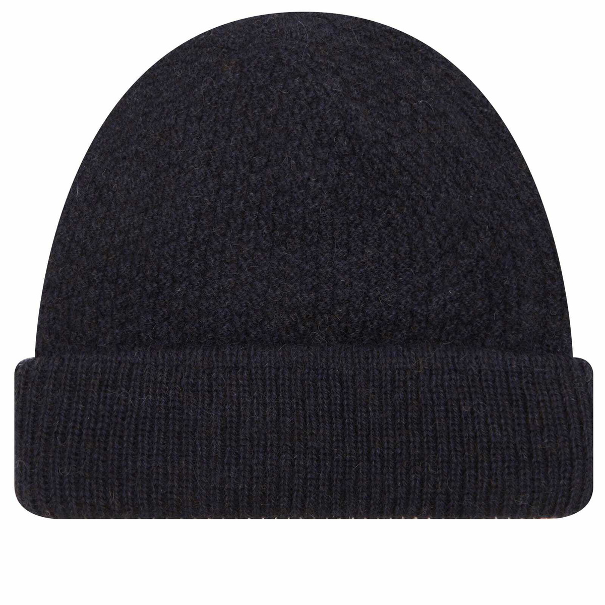 John Smedley Men's Sheratt British Wool Beanie in British Blue 