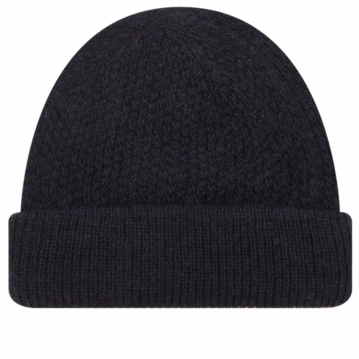 Photo: John Smedley Men's Sheratt British Wool Beanie in British Blue 