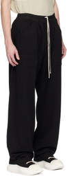 Rick Owens DRKSHDW Black MT Drawstring Sweatpants