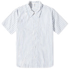 Sunflower Men's Spacey Stripe Short Sleeve Shirt in Blue