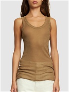 LEMAIRE - Seamless Ribbed Silk Tank Top
