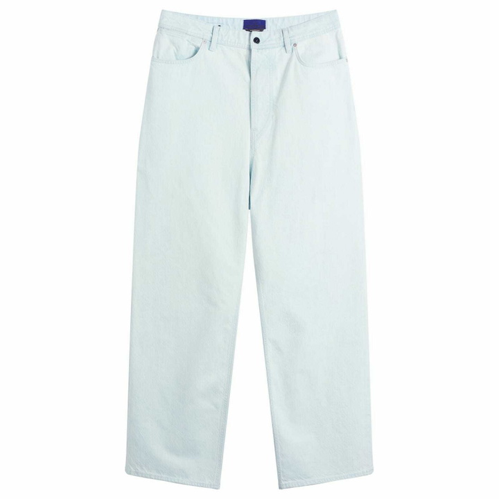 Photo: Stone Island Men's Denim Research Ultra Bleached Loose Jeans in Extra Bleach