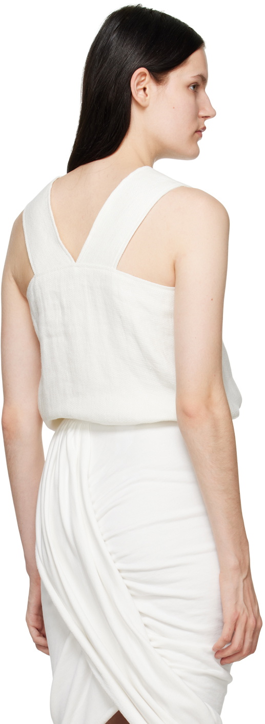 Missing You Already White Drawstring Tank Top