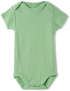 Misha & Puff Baby Green Hearts Bodysuit