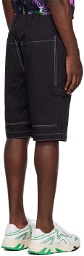 MSGM Black Contrast Shorts