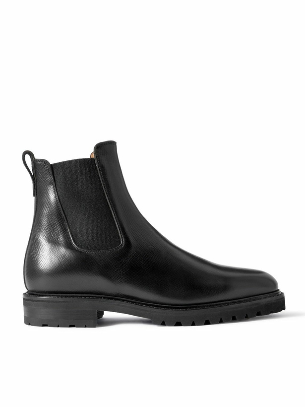 Photo: Majordome - M11 Cross-Grain Leather Chelsea Boots - Black