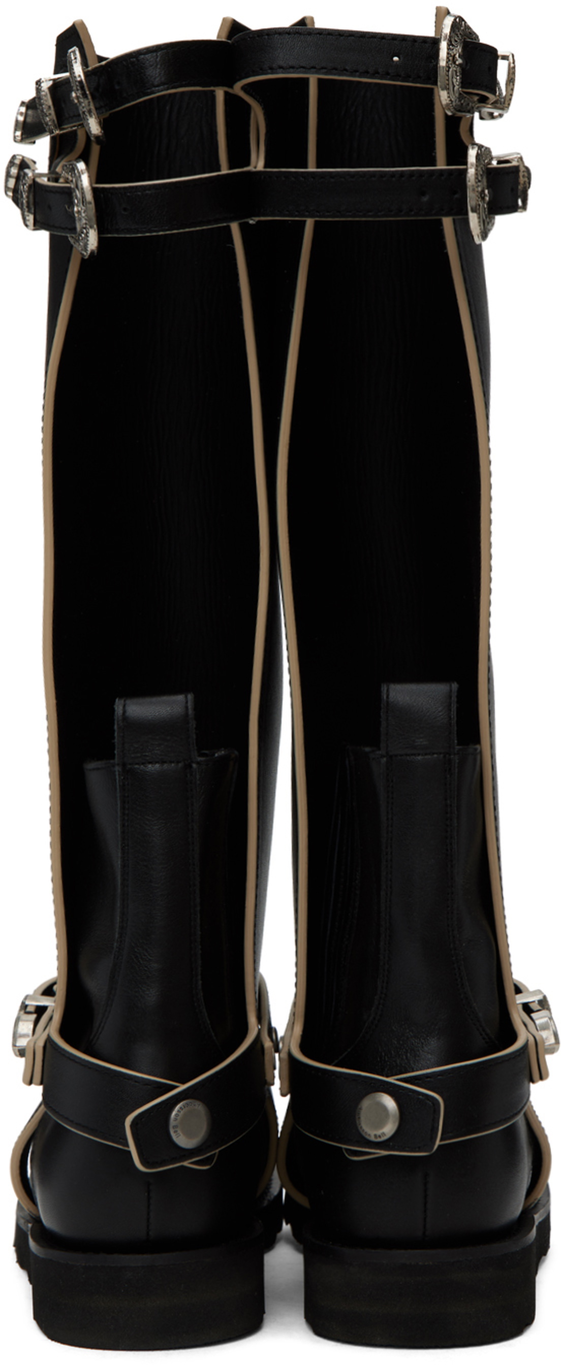 Andersson Bell Black Heather Cutout Leather Boots Andersson Bell