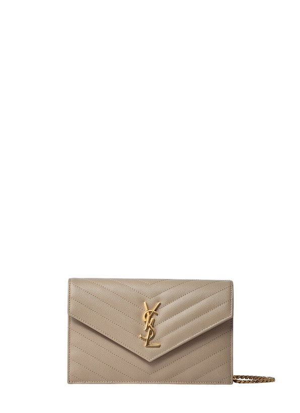 Photo: Saint Laurent Cassandre Envelop Chain Wallet