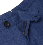 Oliver Spencer - Navy Fishtail Linen Trousers - Navy