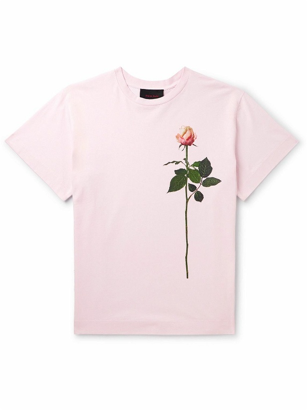 Photo: Simone Rocha - Printed Cotton-Jersey T-Shirt - Pink