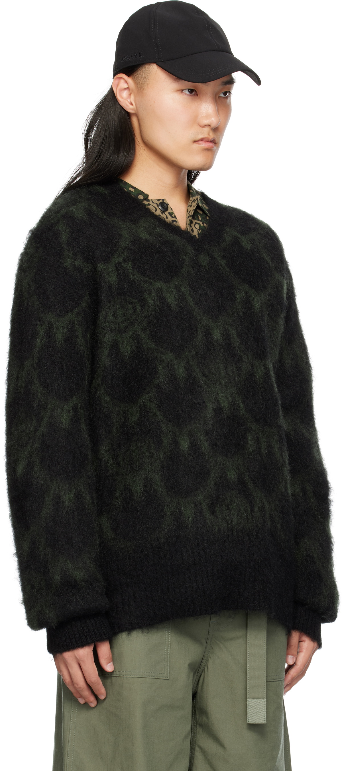 South2 West8 Black Mohair Sweater