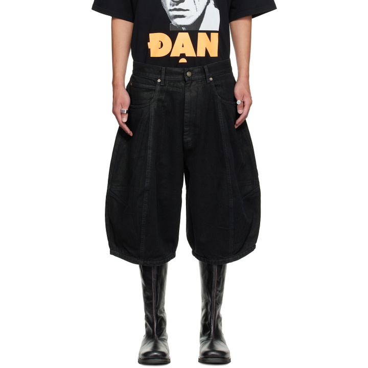 Photo: LU'U DAN Black Puffa Shorts