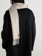 LOEWE - Logo-Appliquéd Fringed Cashmere Scarf