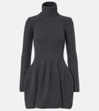 Magda Butrym Ribbed-knit cashmere minidress