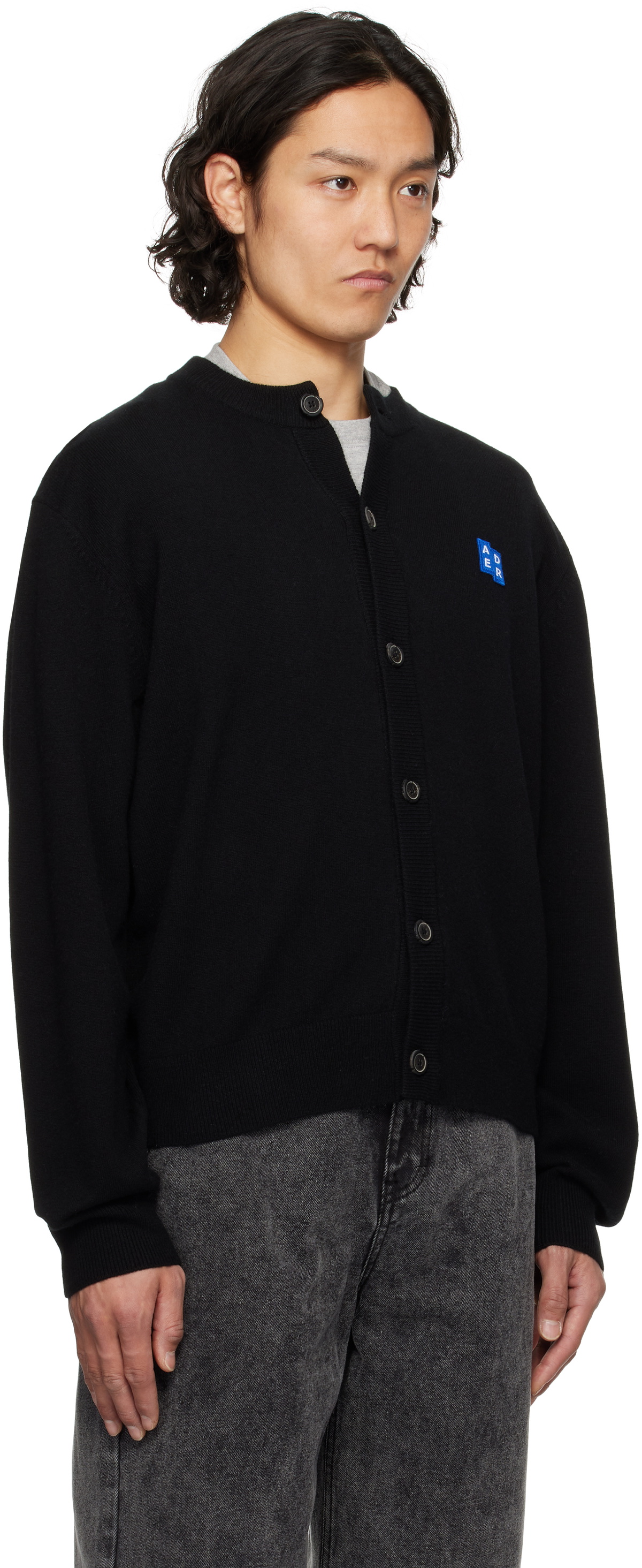 ADER error Black Sig; TRS Tag 02 Cardigan