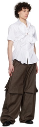 YAKU Brown Grandad Cargo Pants