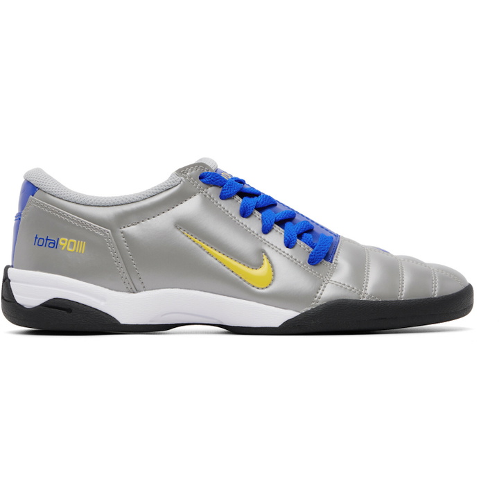 Photo: Nike Silver & Navy Total 90 Sneakers