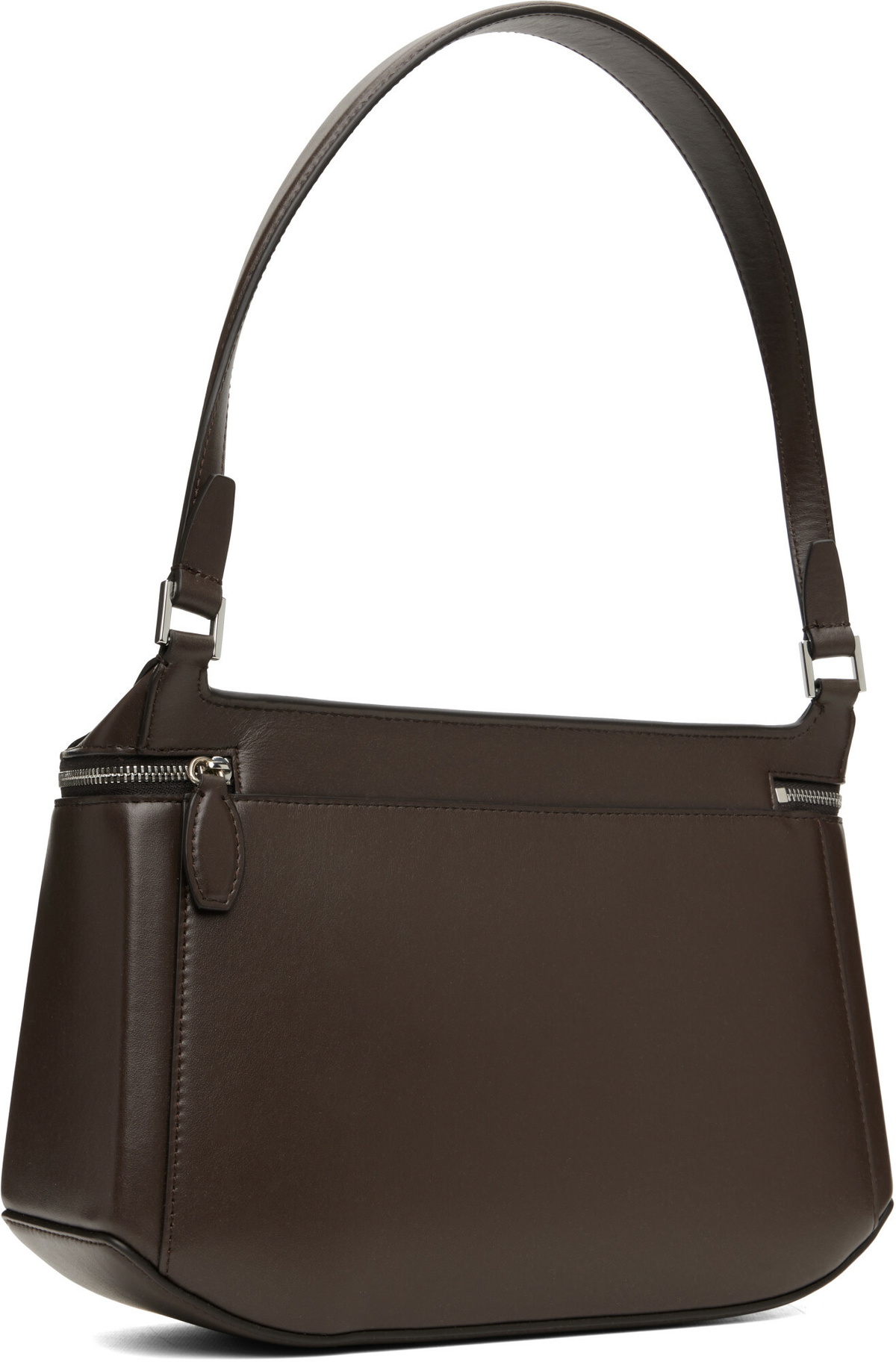 TOTEME Brown Clip Leather Shoulder Bag