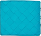 Bottega Veneta Blue Bifold Wallet