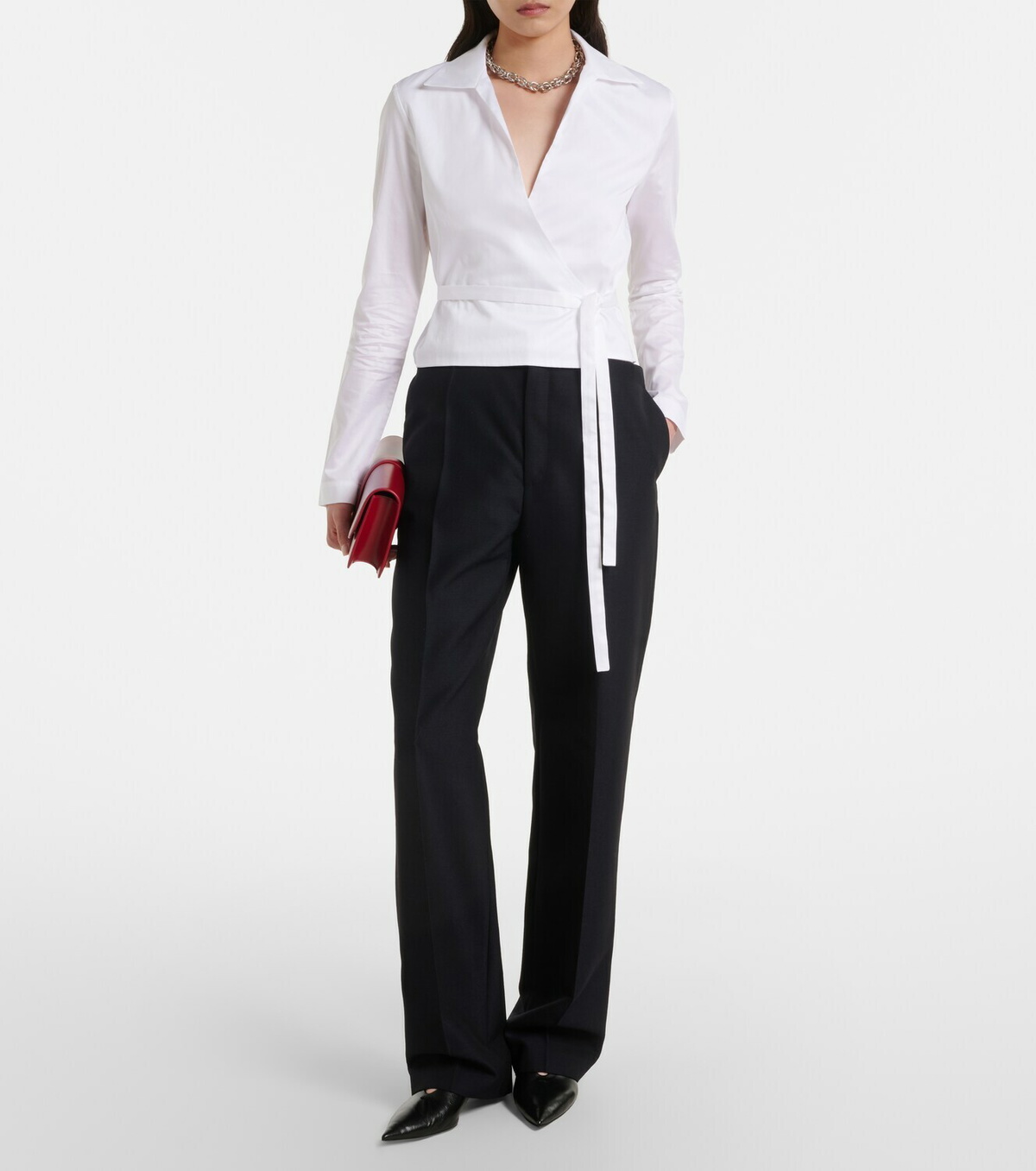 Tove Bronte cotton wrap top