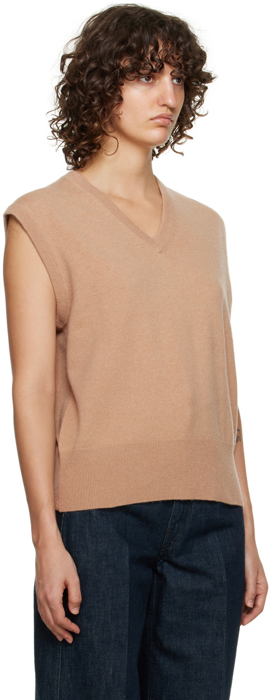 extreme cashmere Tan n°243 Spencer Vest