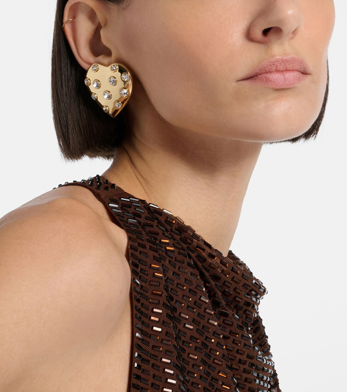 Self-Portrait Crystal-embellished earrings
