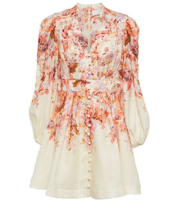 Photo: Zimmermann Devi floral linen minidress