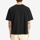 Maison Kitsuné Men's Handwriting Embroidery Oversize T-Shirt in Black/White