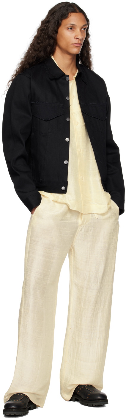 AIREI Beige Distressed Shirt