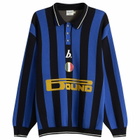 Bound Men's Zanetti Knit Football Shirt in Blue Stripe