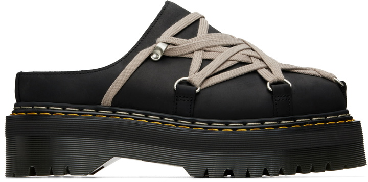 Photo: Rick Owens Black Dr. Martens Edition Quad Sole Megalace Loafers