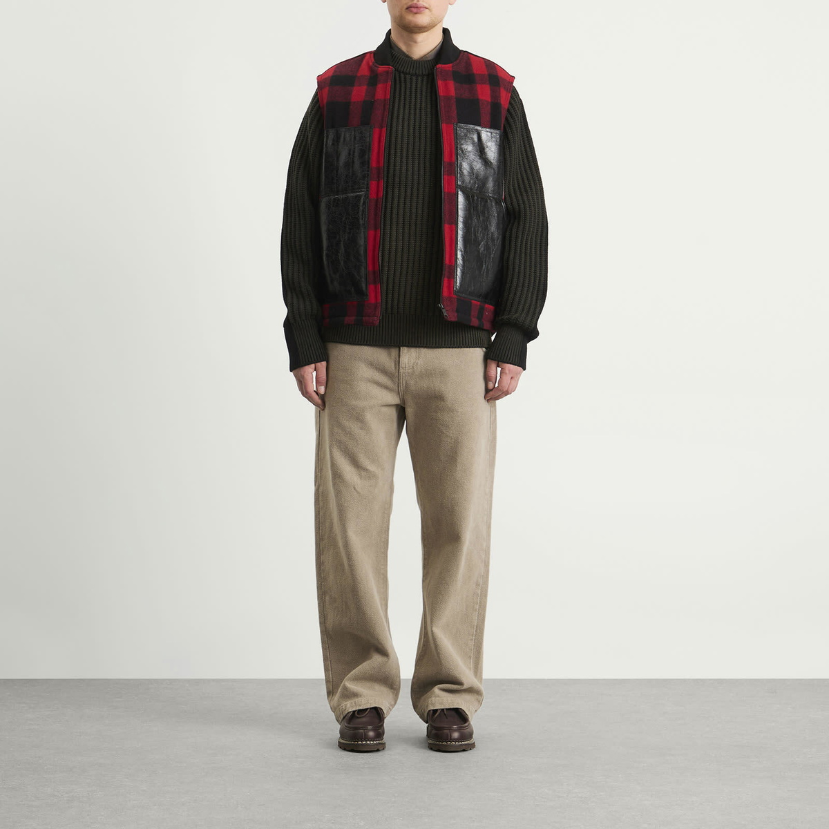 Junya Watanabe MAN Men's x Filson Wool Vest in Red