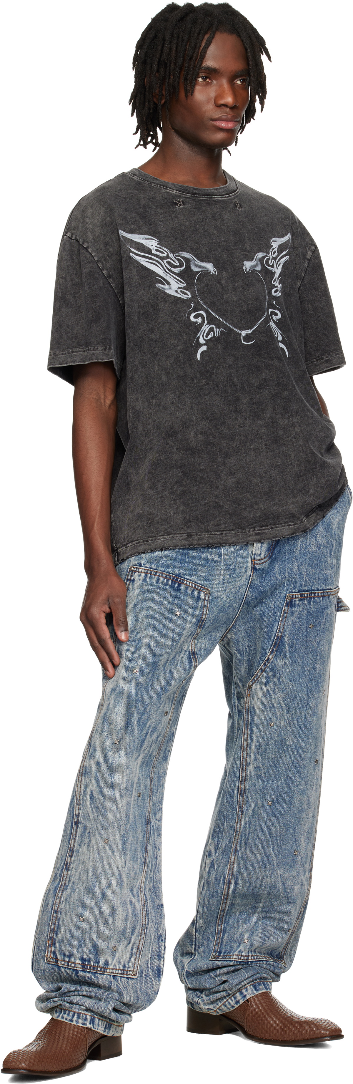 KUSIKOHC Gray Heart T-shirt