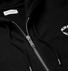 Palm Angels - Logo-Print Loopback Cotton-Jersey Zip-Up Hoodie - Black